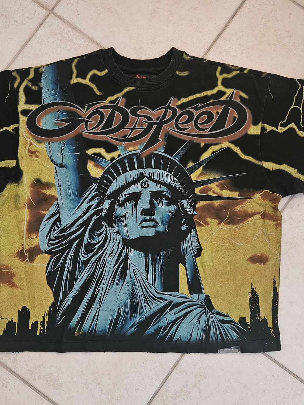 Godspeed Voltage Black Yellow Tee